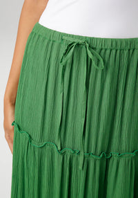 Aniston White Tiered Maxi Skirt – Boho-Inspired Lightweight Skirt