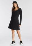 Aniston CASUAL Black Fit & Flare Jersey Dress – Classic Skater Style