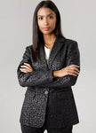 Aniston Lined Animal Print Blazer – Chic Smart Suit Style