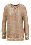 Aniston Selected Openwork Knit Sweater – Lightweight Net-Look Design