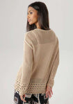 Aniston Selected Openwork Knit Sweater – Lightweight Net-Look Design